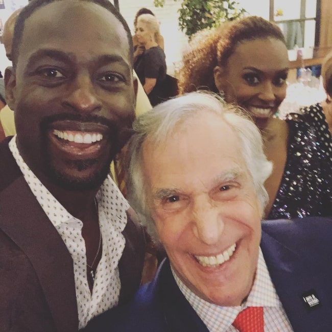 Sterling K. Brown (Left) in a selfie with Mr. Winkler in September 2018