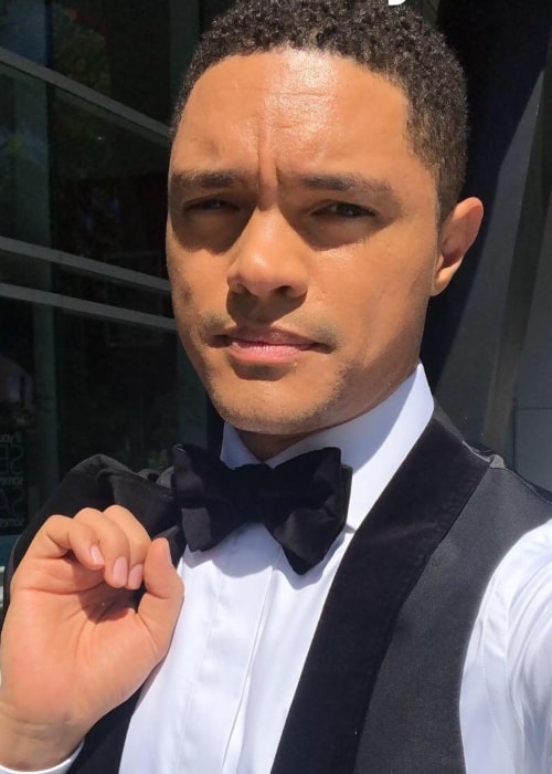 Trevor Noah in a selfie at Microsoft Theater in September 2018