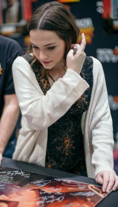 Violett Beane as seen at London Comic-Con in October 2016