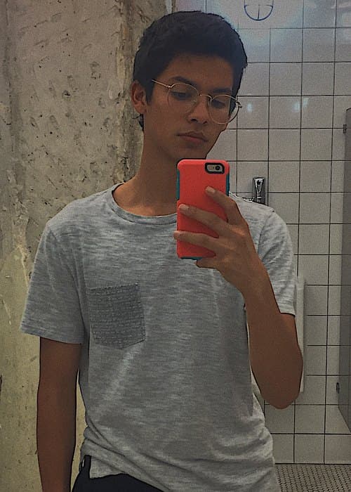 Xolo Maridueña in a selfie in October 2017