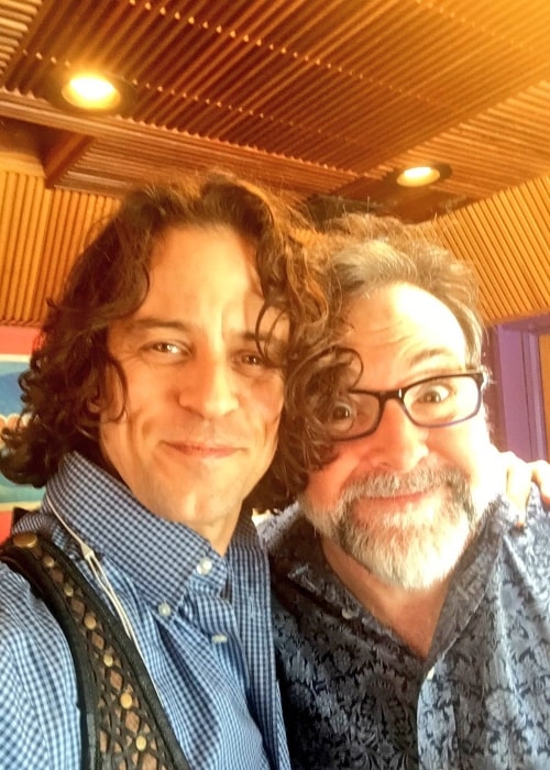 Alexander Polinsky taking a selfie with Richard Steven Horvitz in May 2016