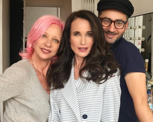 Andie MacDowell (Center) in June 2018