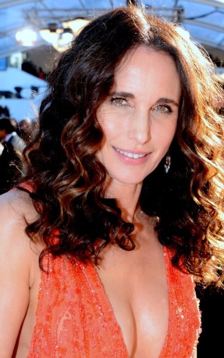Andie MacDowell as seen at the Cannes film festival in May 2015