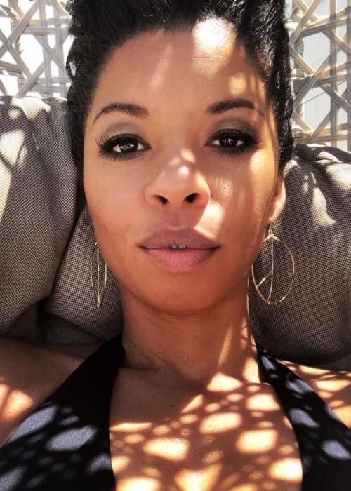 Angel Parker in an Instagram selfie as seen in July 2018