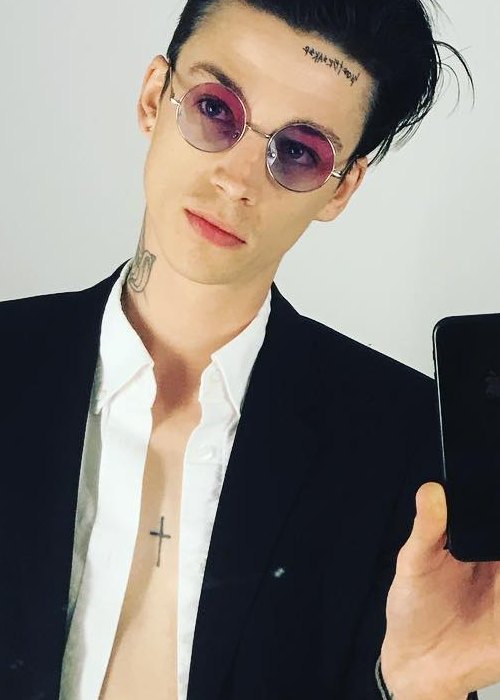 Ash Stymest in a selfie in April 2018