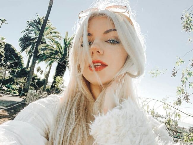 Brooke Barry in a selfie in December 2018
