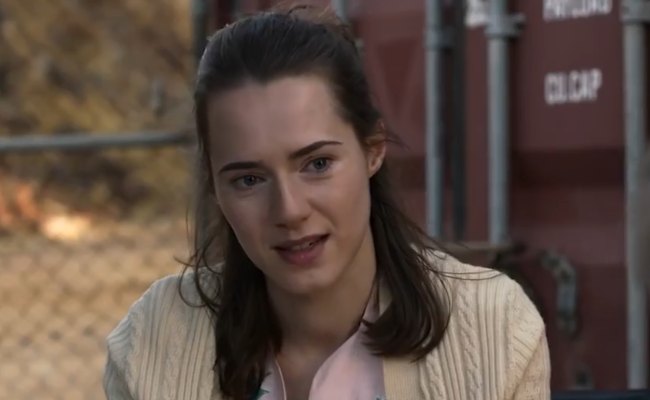 Caren Pistorius in a still from the 2017 film Cargo