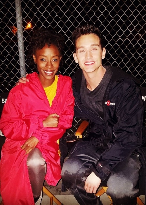 Cody Saintgnue with Sibongile Mlambo in August 2017