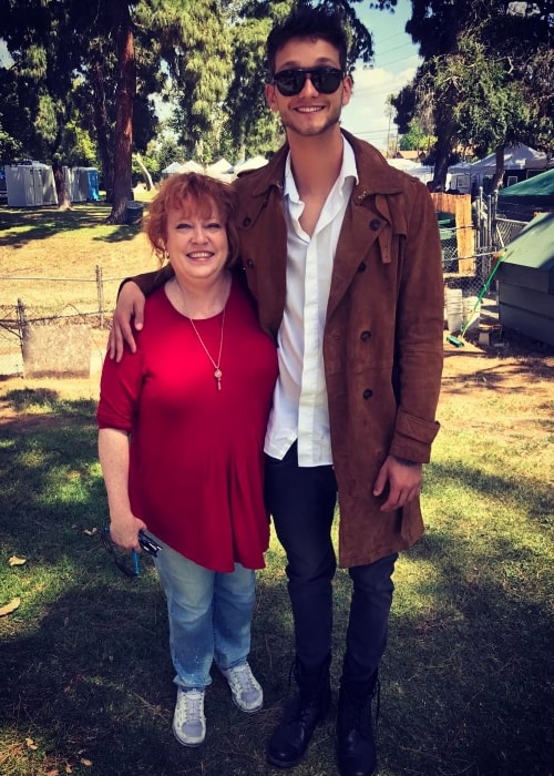 Cody Saintgnue with his mother