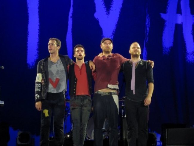 Coldplay at Viva La Vida Tour in August 2009