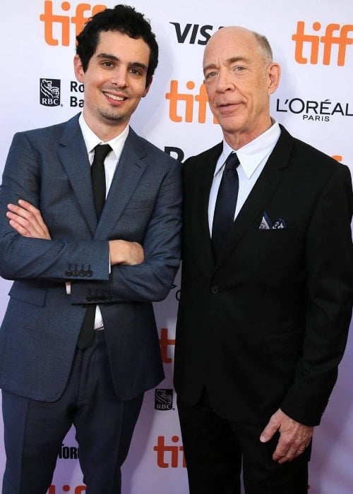 Damien Chazelle (Left) with actor J.K. Simmons
