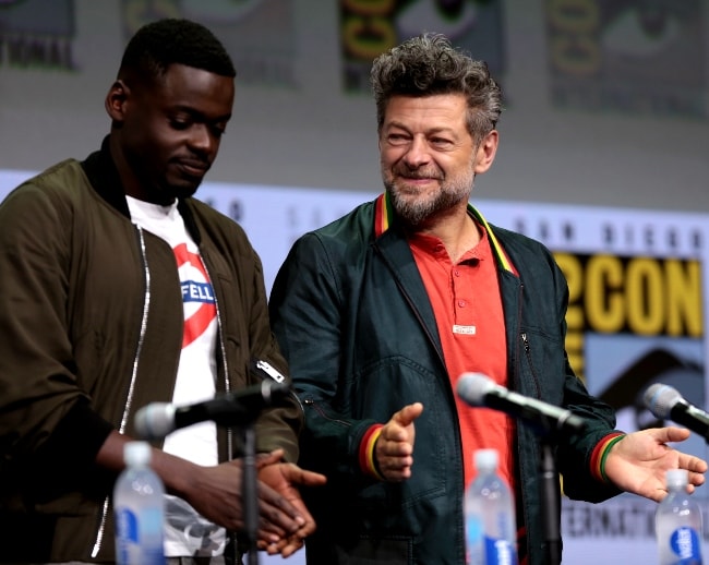Daniel Kaluuya (Left) with Andy Serkis at the 2017 San Diego Comic-Con International