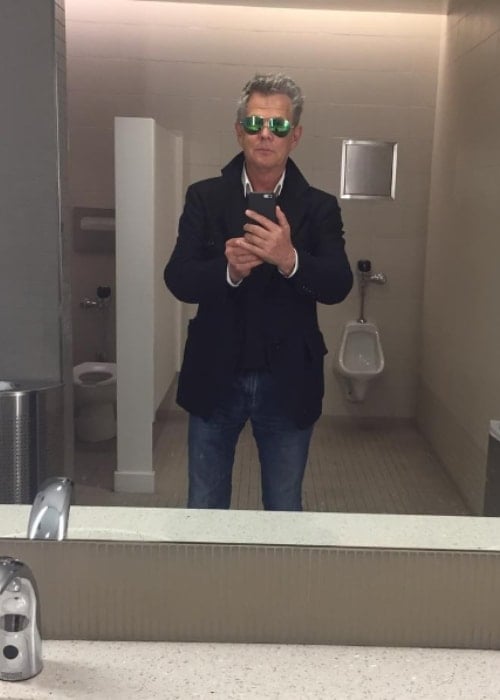 David Foster in a bathroom mirror selfie in June 2017