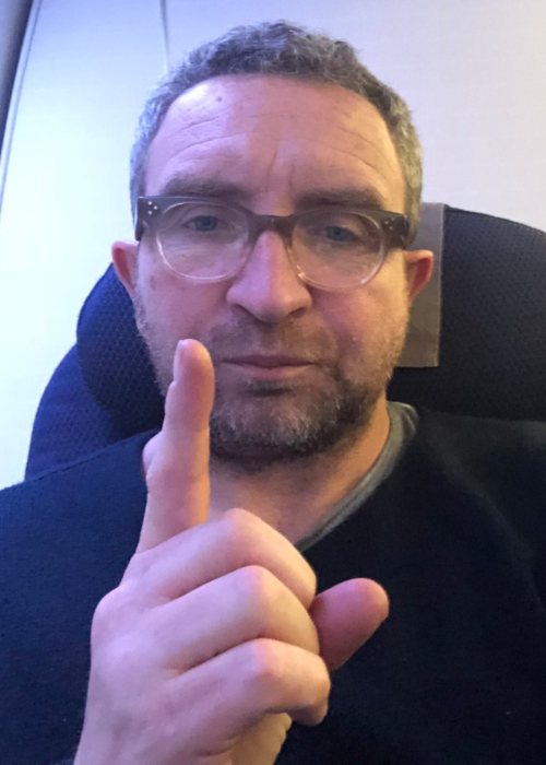 Eddie Marsan in a selfie as seen in October 2018