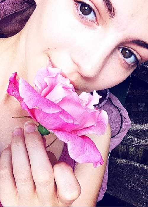 Ella Hunt in an Instagram selfie as seen in June 2015