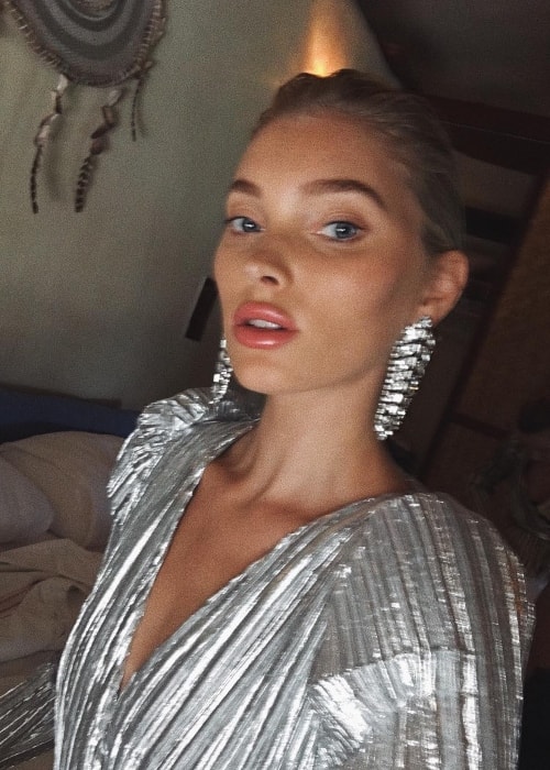 Elsa Hosk in a selfie in November 2018