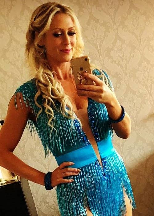 Faye Tozer in a selfie in December 2018