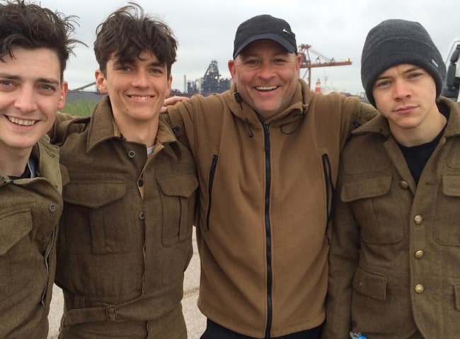 Fionn Whitehead (Second from Left) with his Dunkirk teammates