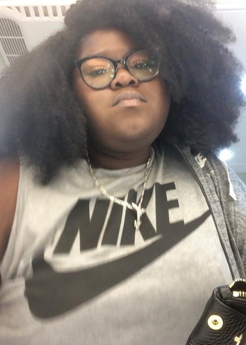 Gabourey Sidibe in an Instagram selfie as seen in October 2018