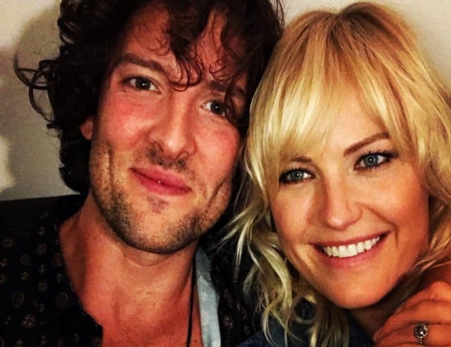 Jack Donnelly and Malin Åkerman as seen in October 2017