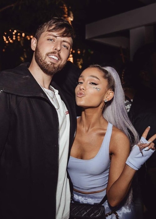 James Abrahart with Ariana Grande in November 2018