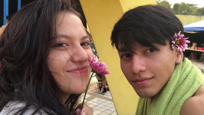 Jefri Nichol and Marsha Aruan in a selfie in December 2018