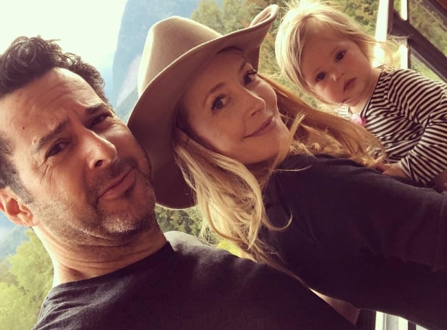 Jennifer Finnigan with her family in Revelstoke, British Columbia in September 2018