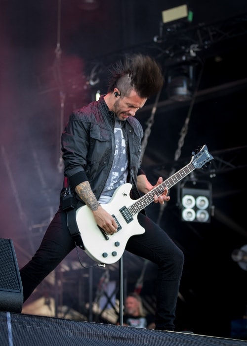 Jerry Horton as seen while performing with Papa Roach at Rock am Ring 2015