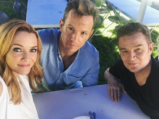 Kip Pardue (Center) in a selfie with Annie Wersching and James Marsters