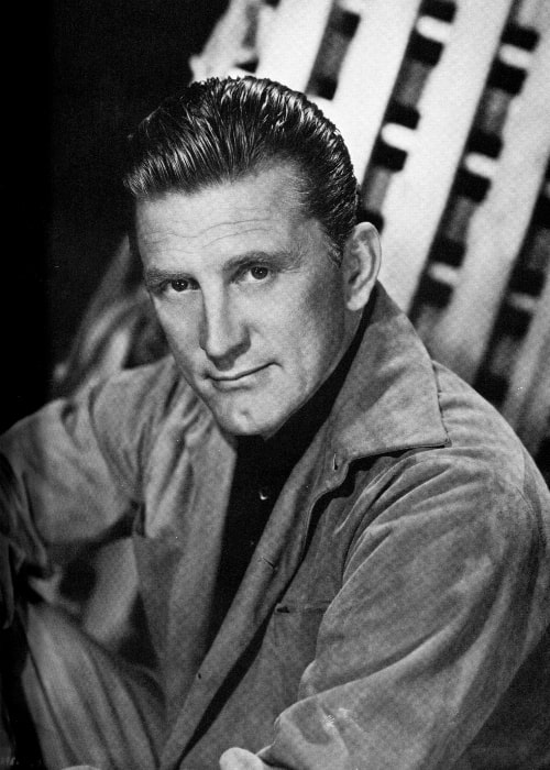 Kirk Douglas in a black-and-white still