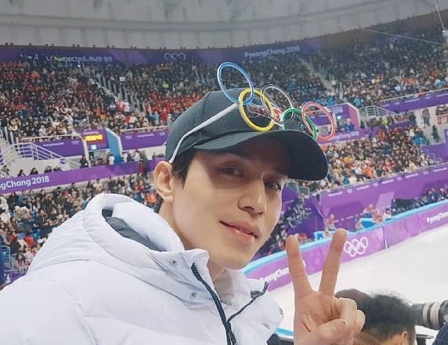 Lee Dong-wook at the 2018 Winter Olympics in February 2018