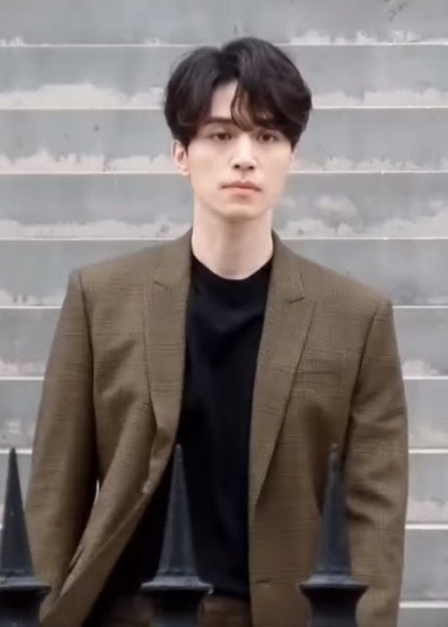 Lee Dong-wook attending the Givenchy fashion show in Paris in October 2017