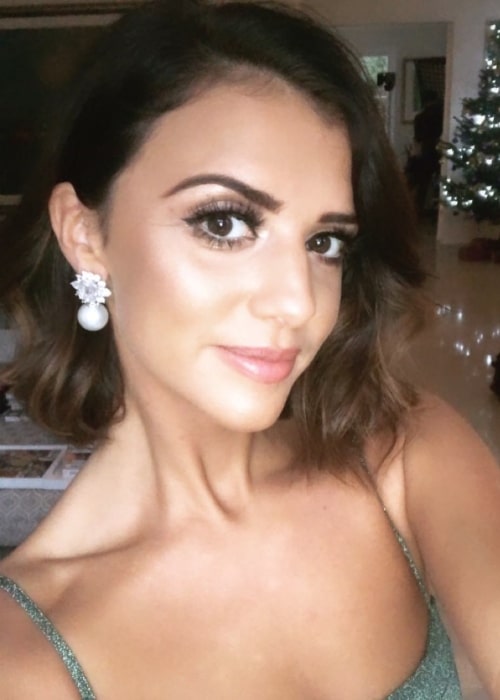 Lucy Mecklenburgh in a selfie in December 2018