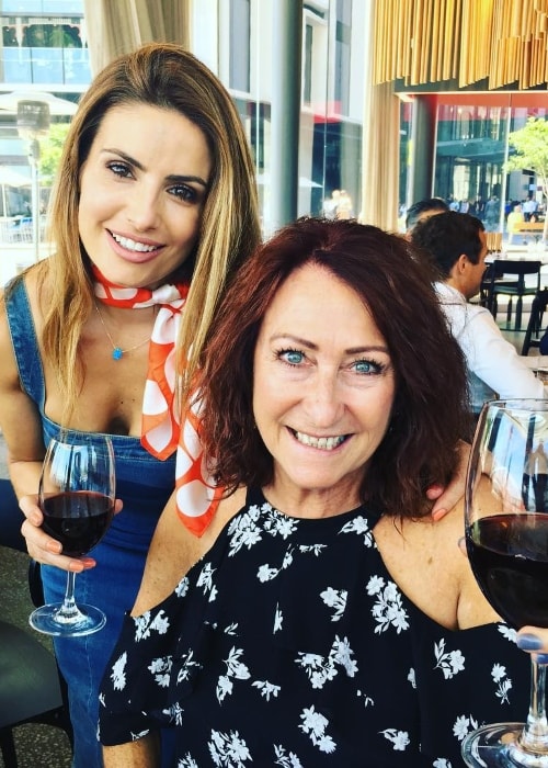 Lynne McGranger (Right) enjoying a birthday lunch with Ada Nicodemou in January 2018