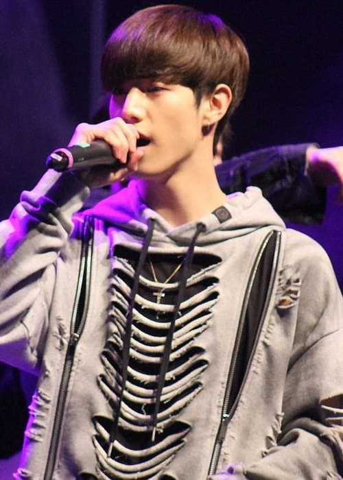 Mark Tuan during a fan meeting in December 2016