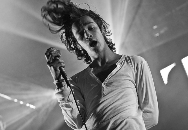 Matthew Healy at Southside Festival in June 2014