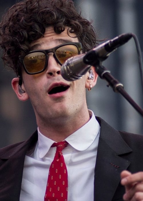 Matthew Healy during a performance at Lollapalooza Chile Fest in April 2017