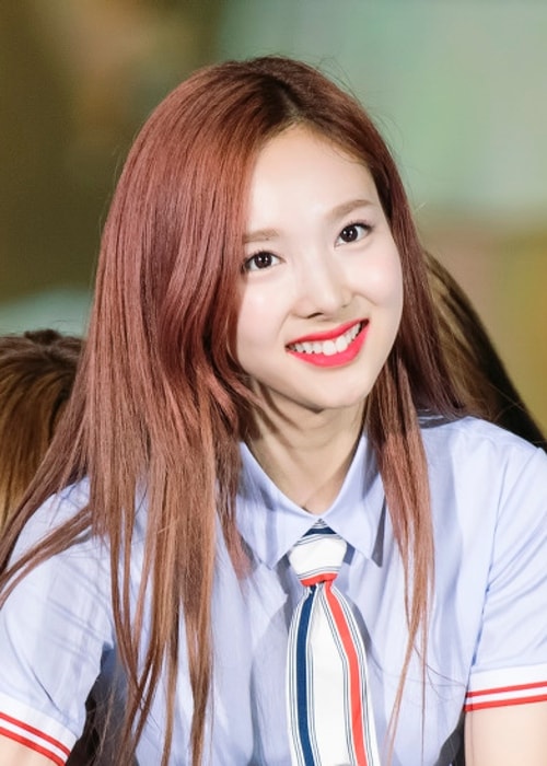 Nayeon as seen while smiling at Lotte Family Concert in May 2017