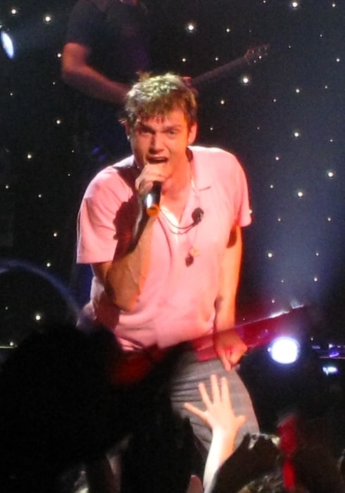 Nick Carter văzut în timp ce cânta în August 2008