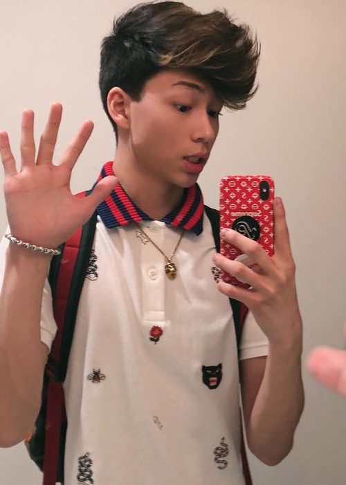 Oliver Moy in an Instagram selfie as seen in October 2018