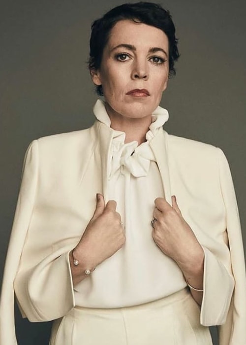 Olivia Colman posing for the camera