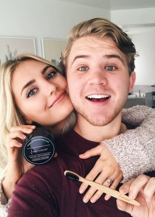 Parker Ferris and Aspyn Ovard in a selfie in November 2017