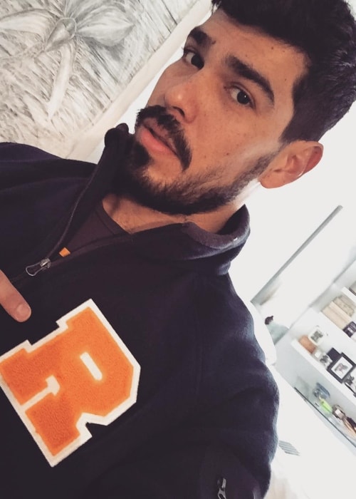 Raúl Castillo in a selfie in January 2017