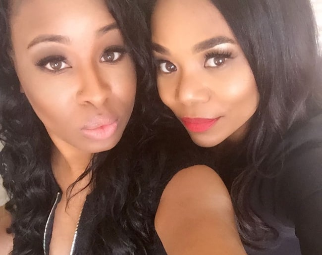 Regina Hall (Right) in a selfie with Corliss Kay in March 2017