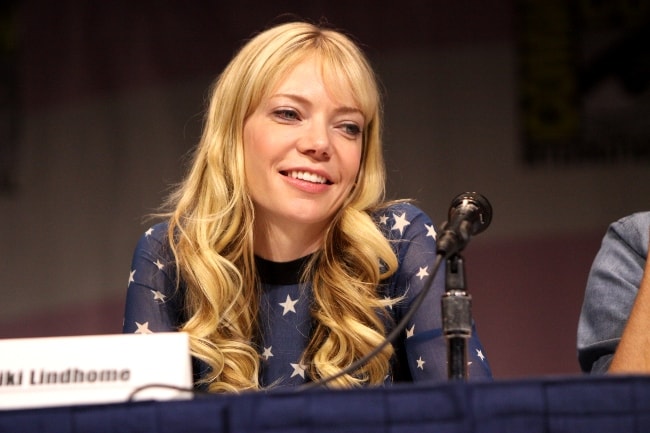 Riki Lindhome pictured while speaking at the 2013 WonderCon at the Anaheim Convention Center in Anaheim, California