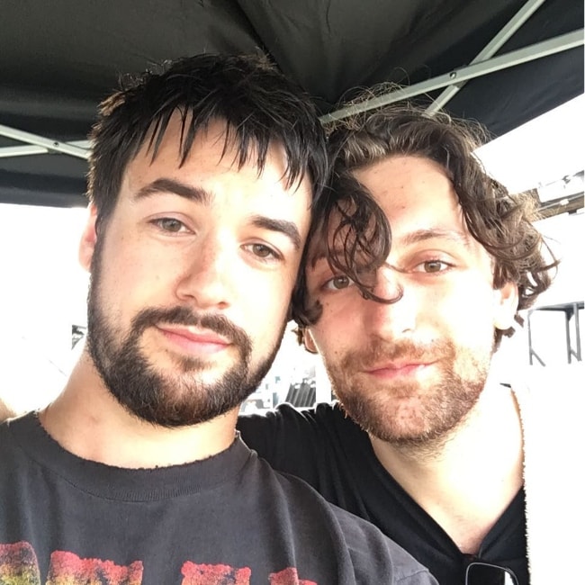 Ross MacDonald (Left) in a selfie with Freddy Sheed in June 2016