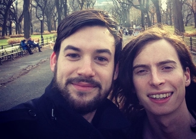 Ross MacDonald (Left) in a selfie with John Waugh in December 2014