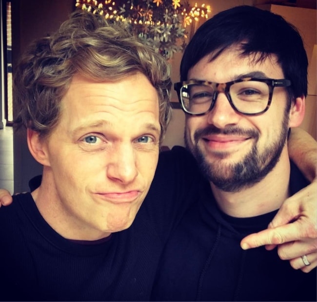 Ross MacDonald (Right) in a selfie with Chris Geere in March 2017