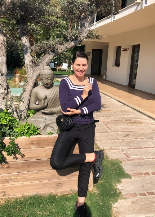 Sadie Frost as seen in Türkbükü, Muğla, Turkey in October 2018