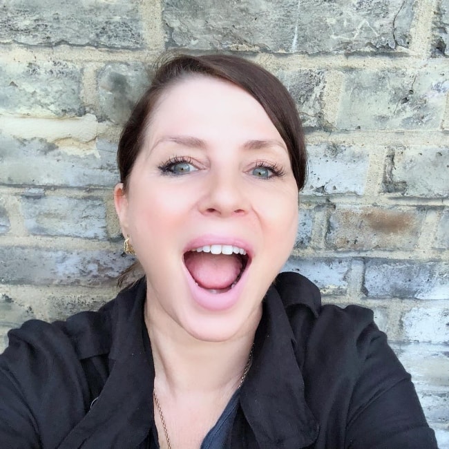 Sadie Frost in a selfie in August 2018